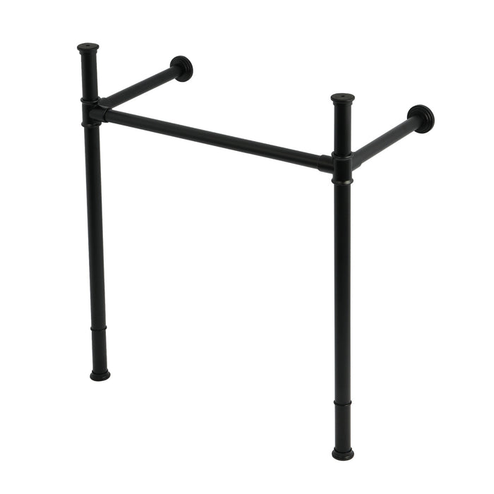 Kingston Tulare VPB36280 - Fauceture Stainless Steel Console Sink Legs, Matte Black