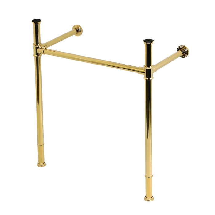 Kingston Tulare VPB36282 - Fauceture Stainless Steel Console Sink Legs, Polished Brass