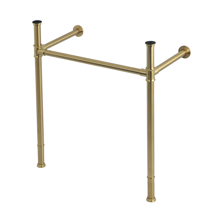 Kingston Tulare VPB36287 - Fauceture Stainless Steel Console Sink Legs, Brushed Brass