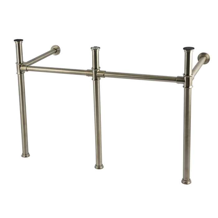 Kingston Tulare VPBT14888 - Imperial Stainless Steel Console Sink Legs, Brushed Nickel