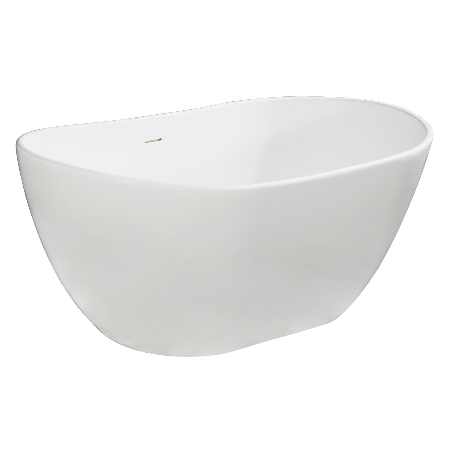Kingston Sona VRTRS573224 - Arcticstone 57-Inch Solid Surface Oval Dou