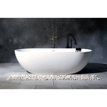 Kingston Sona VRTRS703520 - Arcticstone 70-Inch Solid Surface Oval