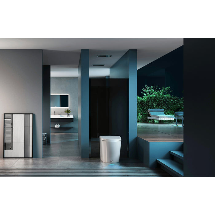 Upton VSC39910 Smart Toilet, White/Matte Black