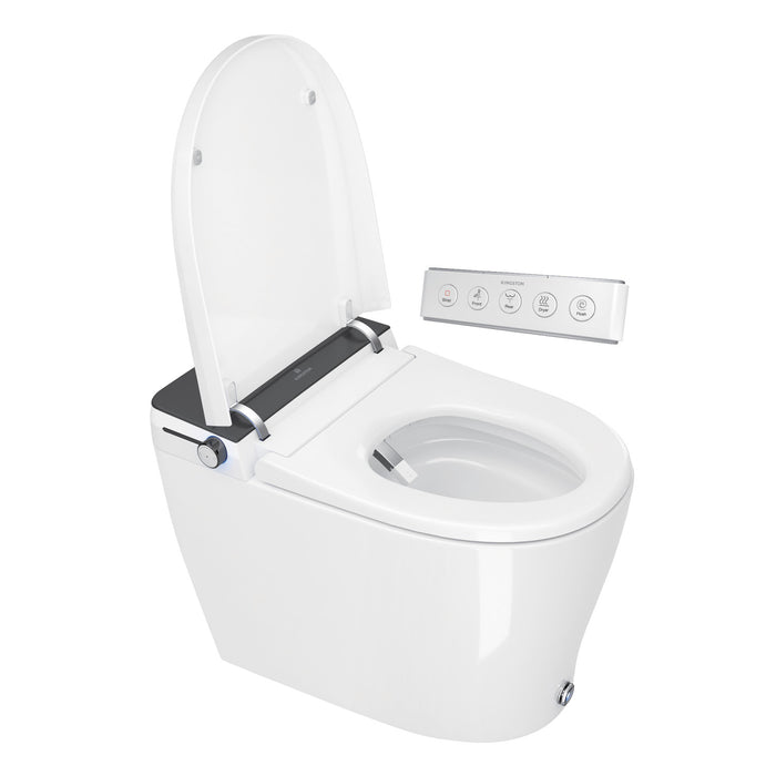 Upton VSC39910 Smart Toilet, White/Matte Black