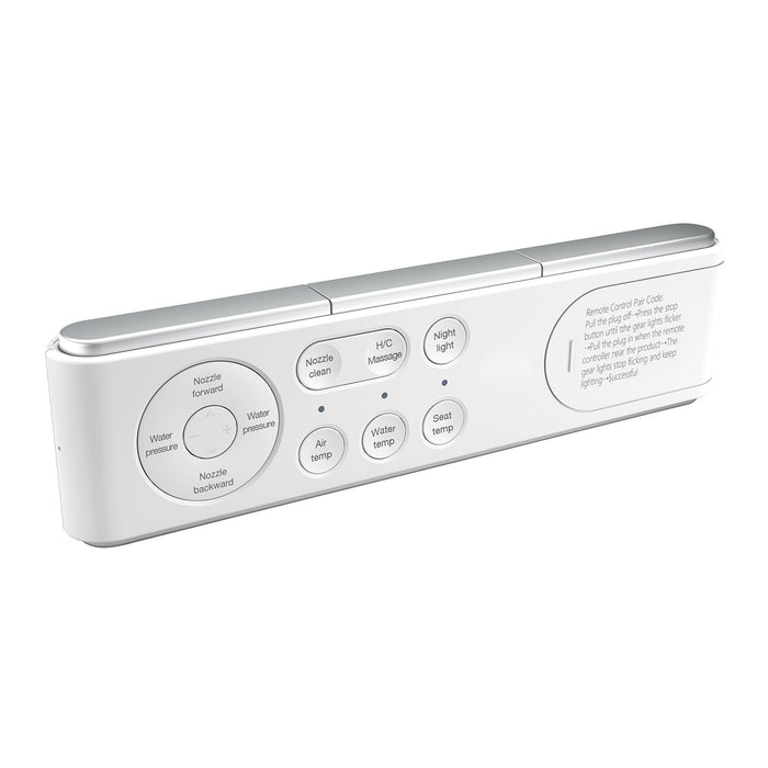 Upton VSC39918 Smart Toilet, White/Brushed Nickel