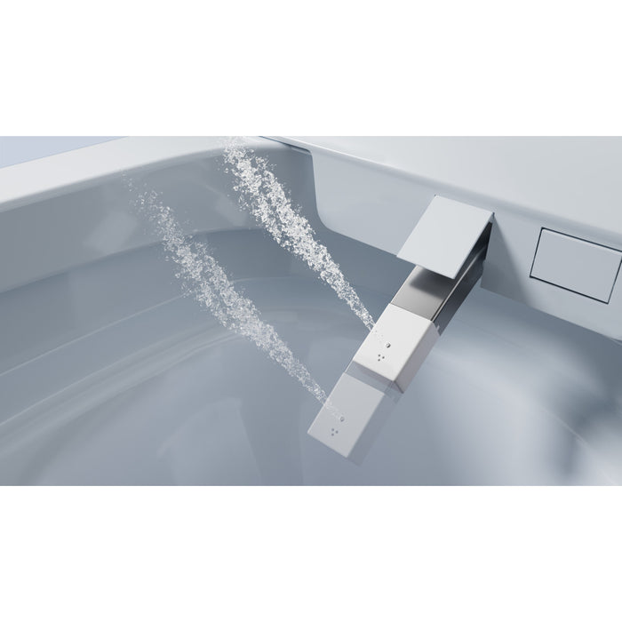 Upton VSC39918 Smart Toilet, White/Brushed Nickel