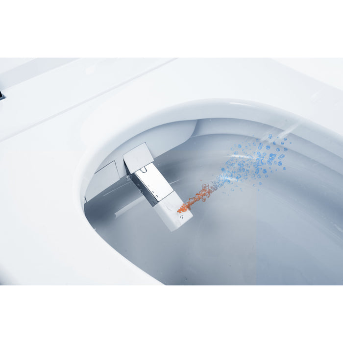 Upton VSC39918 Smart Toilet, White/Brushed Nickel