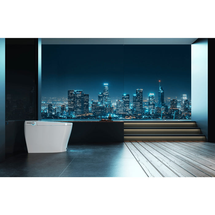 Upton VSC39918 Smart Toilet, White/Brushed Nickel