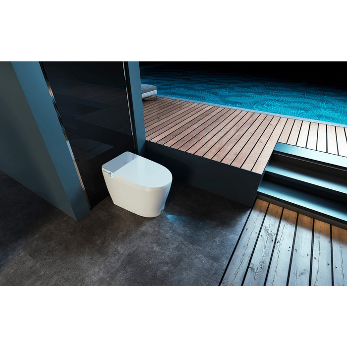 Upton VSC39918 Smart Toilet, White/Brushed Nickel