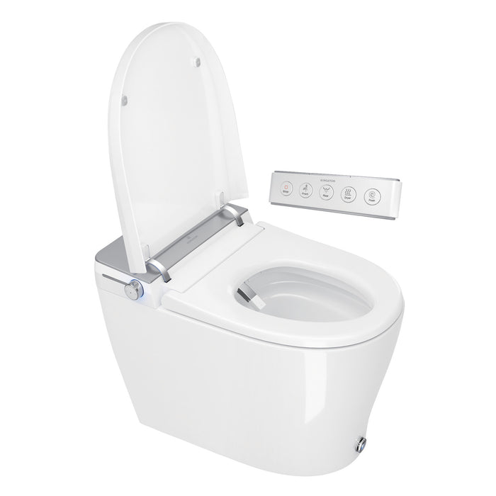 Edison VSC3991 Smart Toilet, White/Grey