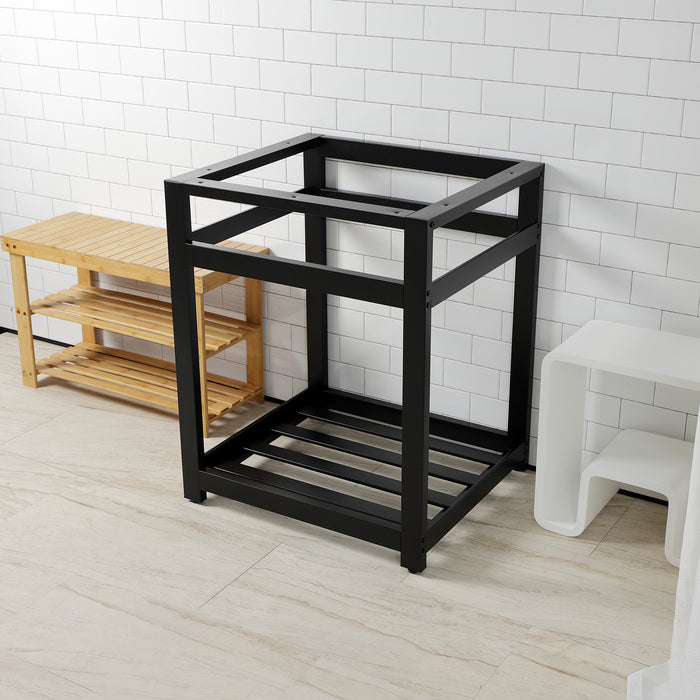 Kingston Sona VSP2522A0 - Kingston Commercial Steel Console Sink Base, Matte Black