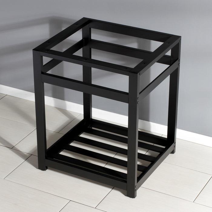 Kingston Commercial VSP2522A0 Steel Console Sink Base, Matte Black