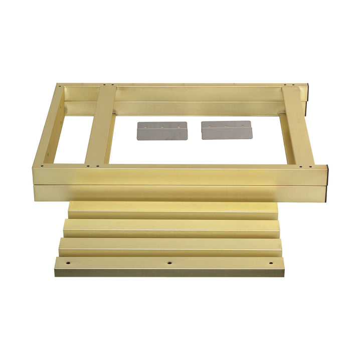 Kingston Kingston Commercial VSP2522P7 25-Inch Console Sink Base Tube, Brushed Brass