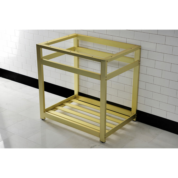Kingston Commercial VSP3122A7 Steel Console Sink Base, Brushed Brass
