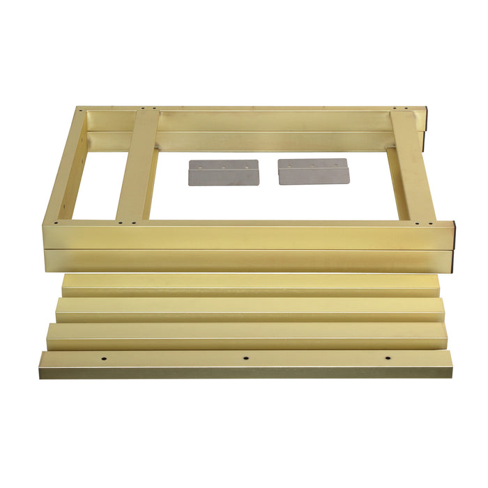 Kingston Kingston Commercial VSP3122P7 31-Inch Console Sink Base Tube, Brushed Brass
