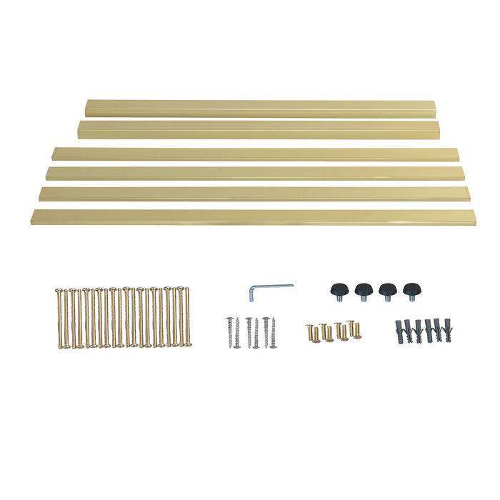 Kingston Kingston Commercial VSP3722H7 Bar Shelf for 37-Inch Console Sink, Brushed Brass