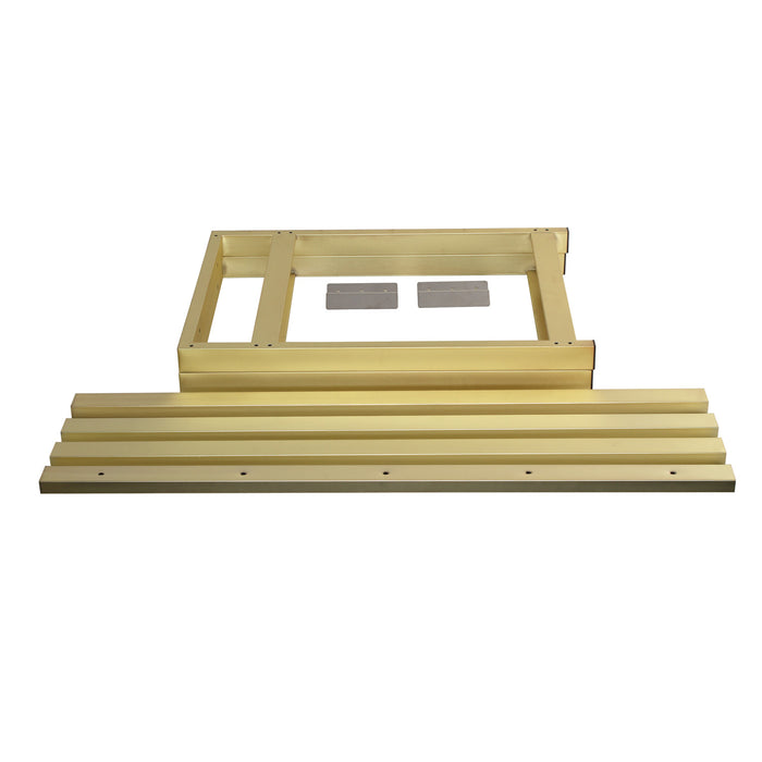 Kingston Kingston Commercial VSP4922P7 49-Inch Console Sink Base Tube, Brushed Brass