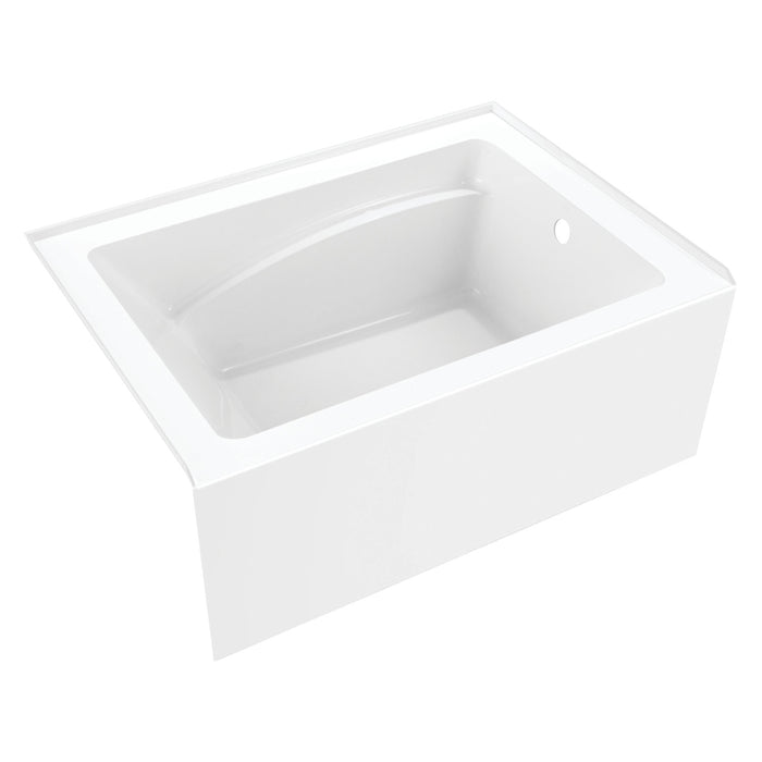Aqua Eden VTAM4836R22T 48-Inch Acrylic Rectangular 3-Wall Alcove Tub, Right Hand Drain, Glossy White