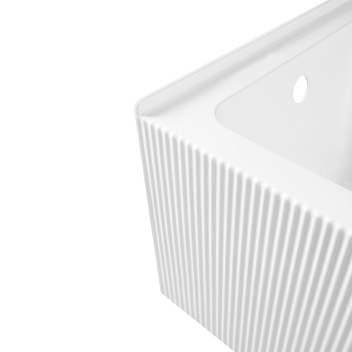 Kingston Aqua Eden VTAP603021L 60-Inch Anti-Skid Acrylic Rectangular Three-Wall Alcove Tub with Left Drain, Glossy White