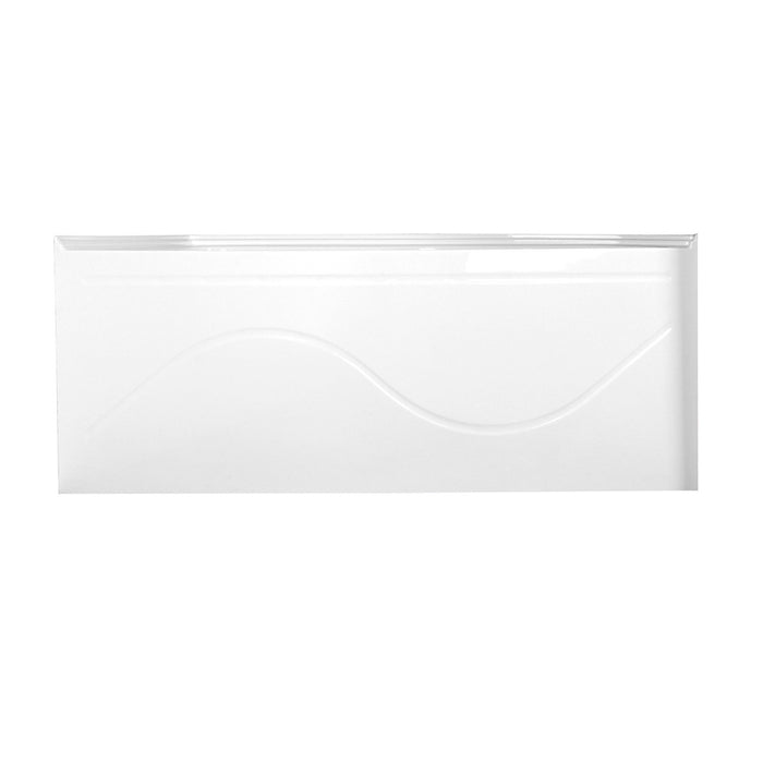 Kingston Tulare VTAP603022L - Aqua Eden 60-Inch Acrylic Rectangular 3-Wall Alcove Tub with Anti Skid and Left Hand Drain Hole, Glossy White