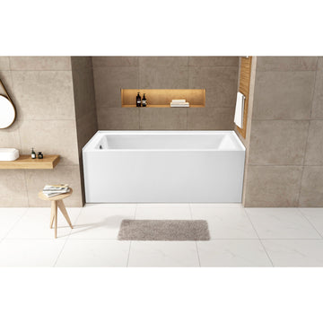 水槽 rtn777 KINGSTON Brass Aqua Eden VTAP6032L22 60-Inch Acrylic Rectangular 3