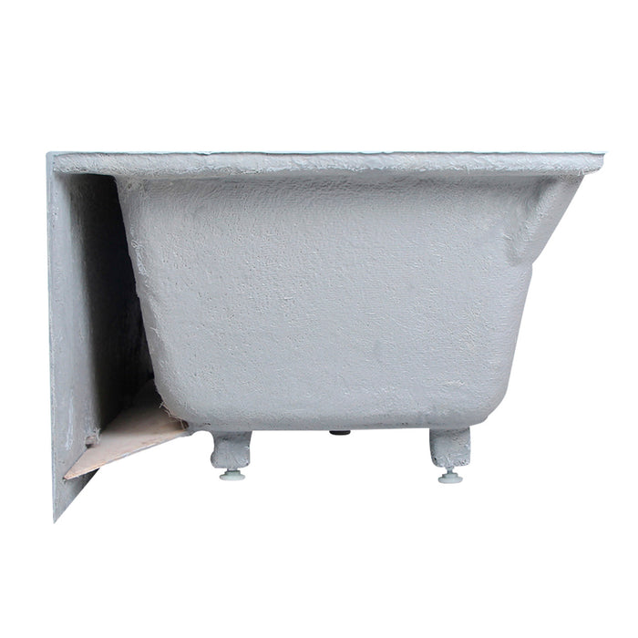 Kingston Tulare VTDE483222L - Aqua Eden 48-Inch Acrylic Rectangular 3-Wall Alcove Tub, Left Hand Drain Hole, Glossy White