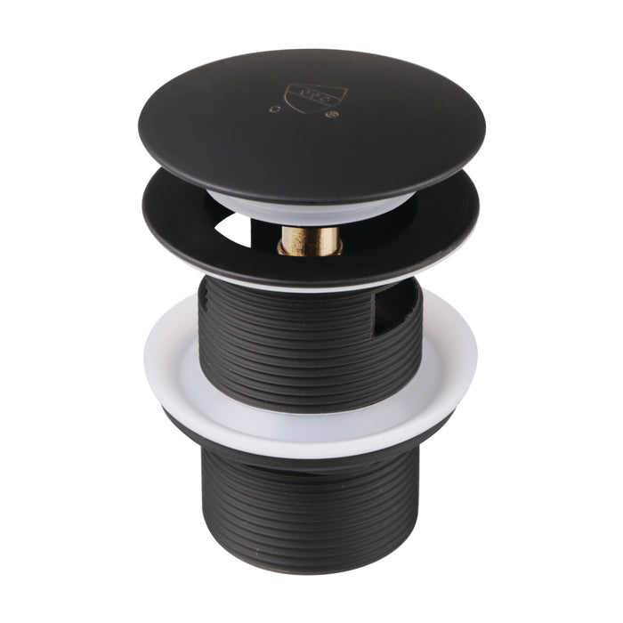 Kingston Sona VTDESHOEMB - Trimscape Brass Toe Touch Tub Drain Shoe with Overflow, Matte Black