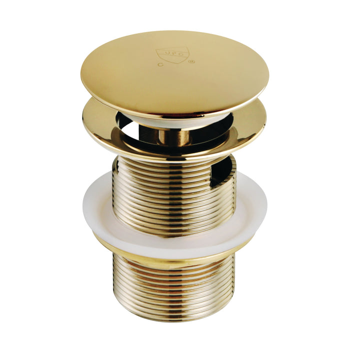 Kingston Sona VTDESHOEPB - Trimscape Brass Toe Touch Tub Drain Shoe with Overflow, Polished Brass