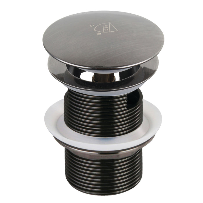 Kingston Sona VTDESHOEVN - Trimscape Brass Toe Touch Tub Drain Shoe with Overflow, Black Stainless