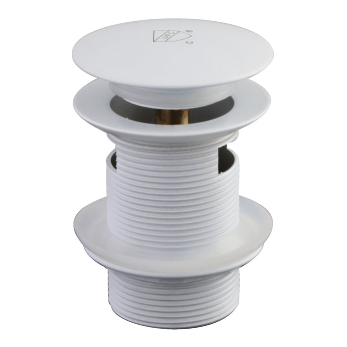 Kingston Sona VTDESHOEWH - Trimscape Brass Toe Touch Tub Drain Shoe with Overflow, White
