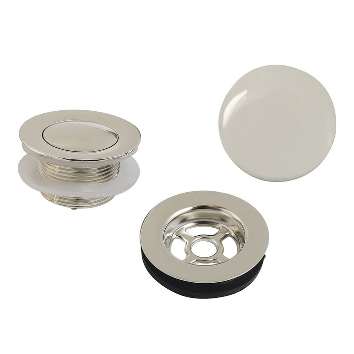 Kingston Trimscape VTDETRIM6 Toe Touch Tub Drain Trim Kit, Polished Nickel