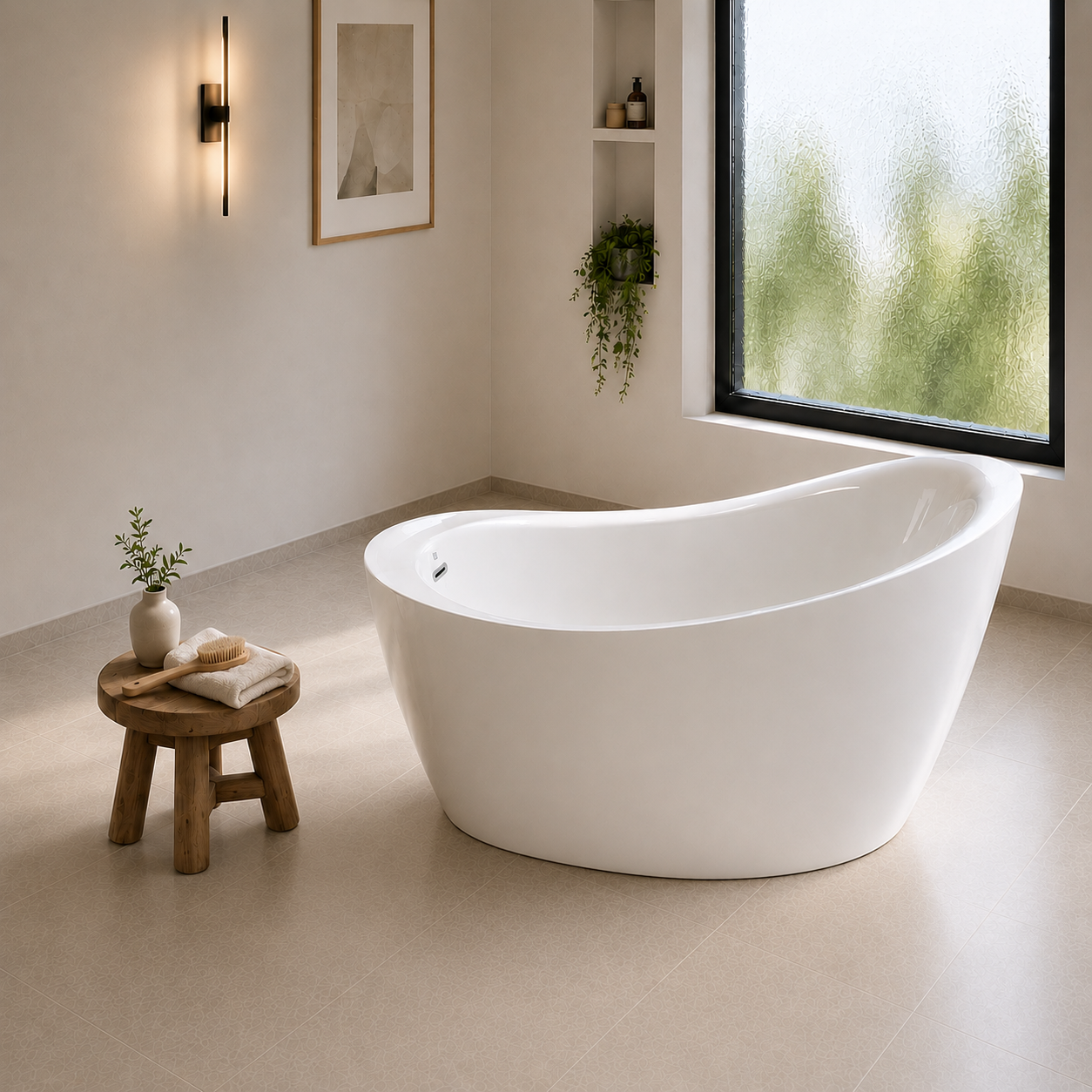 Kingston Sona VTOV512730S - Aqua Eden 52-Inch Acrylic Oval Single
