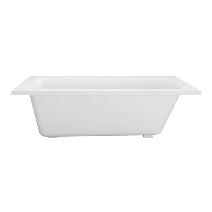Kingston Aqua Eden VTPN603219T 60-Inch Acrylic Rectangular Drop-In Tub with Anti-Skid Surface, Glossy White