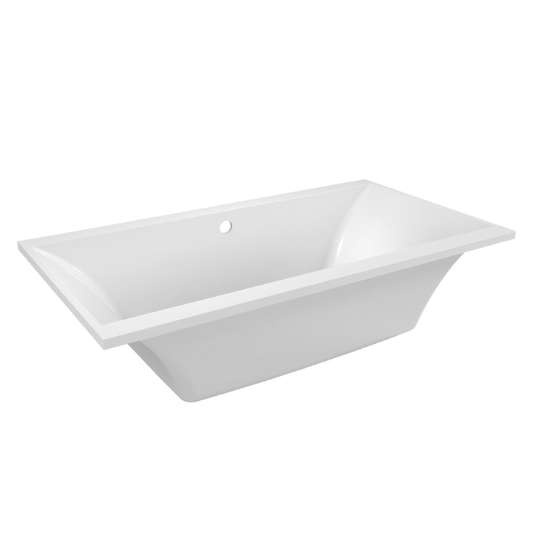 Kingston Brass Aqua Eden VTPN673619C 67-Inch Acrylic Rectangular