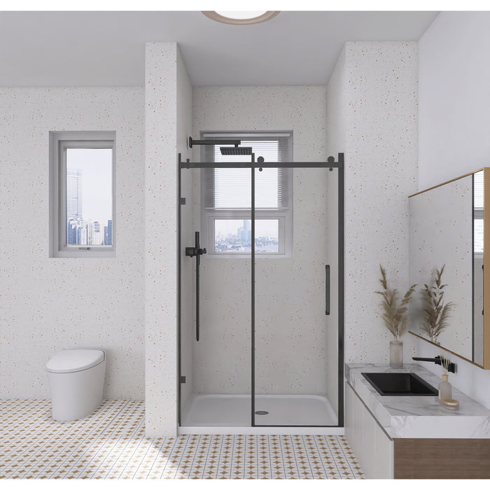 Kingston Jarvis VTSB48364TC 48-Inch x 36-Inch Anti-Skid Acrylic Single Threshold Shower Base with Center Drain, Glossy White