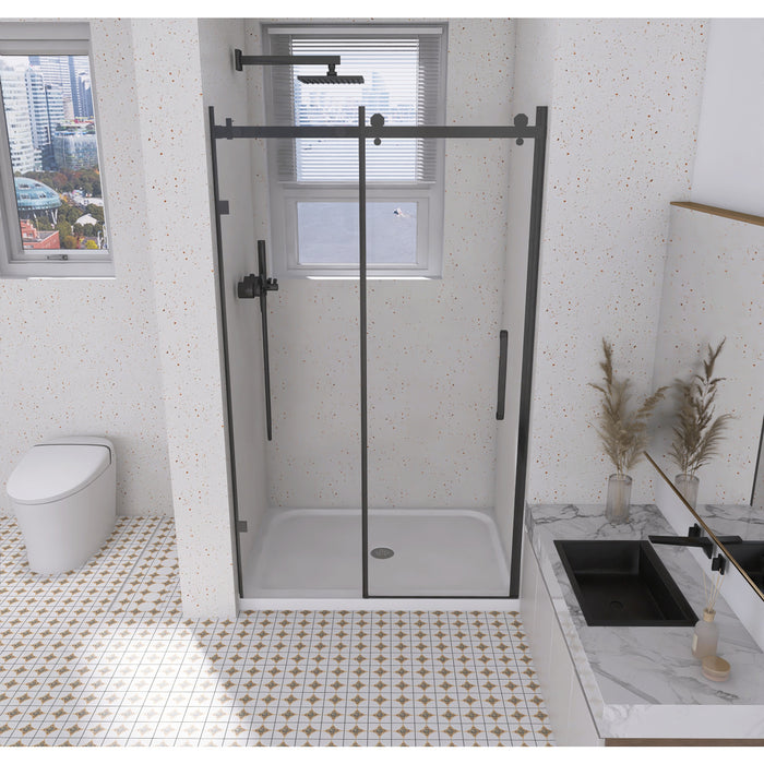 Kingston Jarvis VTSB48364TC 48-Inch x 36-Inch Anti-Skid Acrylic Single Threshold Shower Base with Center Drain, Glossy White