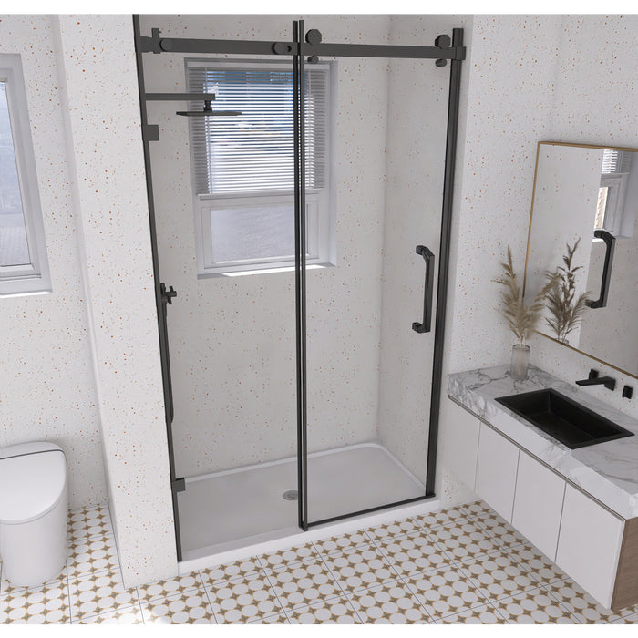 Kingston Boracay VTSB60324TC 60-Inch x 32-Inch Anti-Skid Acrylic Single Threshold Shower Base with Center Drain, Glossy White