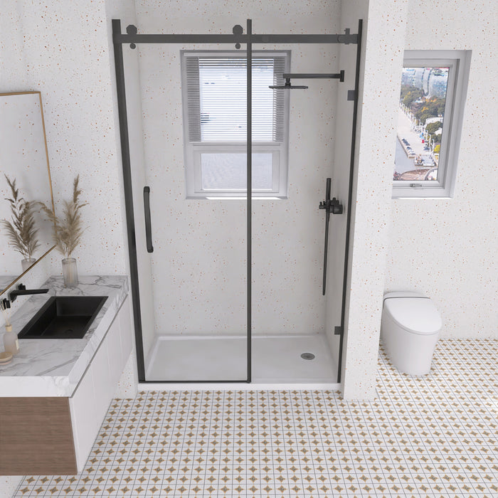 Kingston Barbuda VTSB60324TR 60-Inch x 32-Inch Anti-Skid Acrylic Single Threshold Shower Base with Right Drain, Glossy White