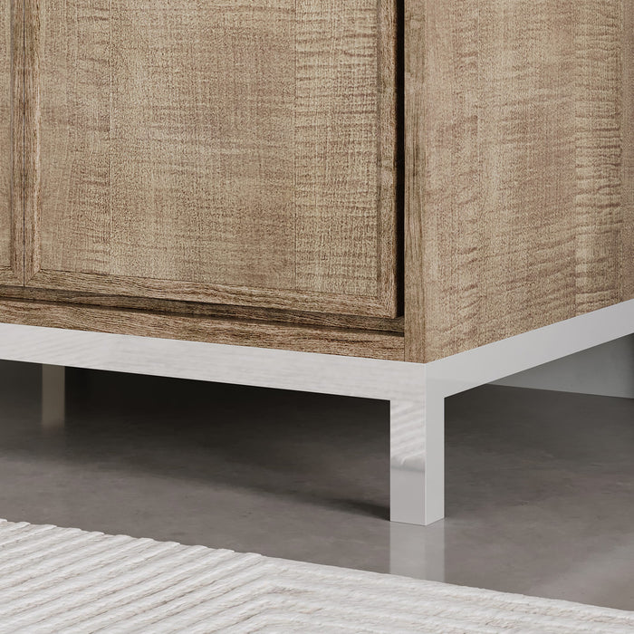 Kingston Westin WE30QZ01LW - 30 in. x 22 in. Bathroom Vanity Single Sink with White Brook Quartz Top, Lustrous Walnut