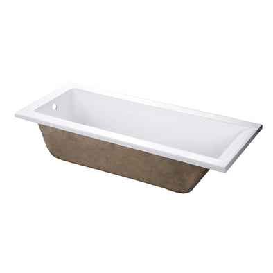 Kingston Aqua Eden XVTPN672817 67-Inch Acrylic Rectangular Drop-In Tub
