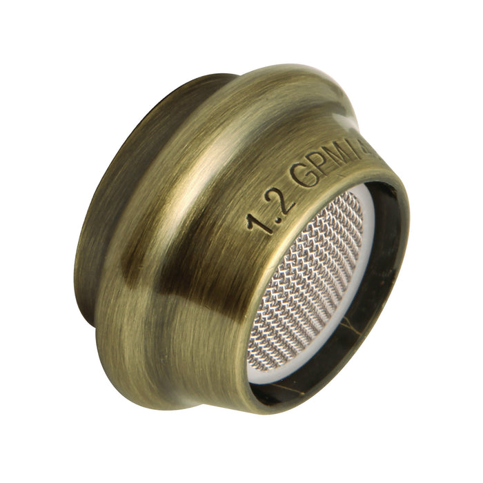 Kingston Cal Green Z12KBSA7643 1.2 GPM Female Aerator, 55/64-Inch-27 UNS, Antique Brass