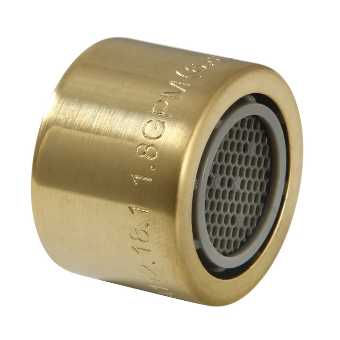 Kingston Cal Green Z18KSSA8277 1.8 GPM Female Aerator, Brushed Brass