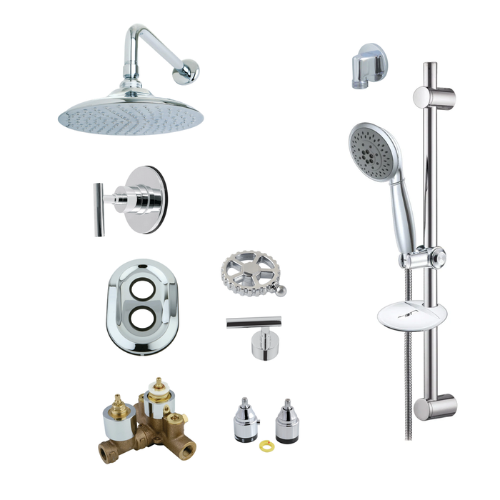 Simple Spa KB23M Modern Thermostatic Shower System