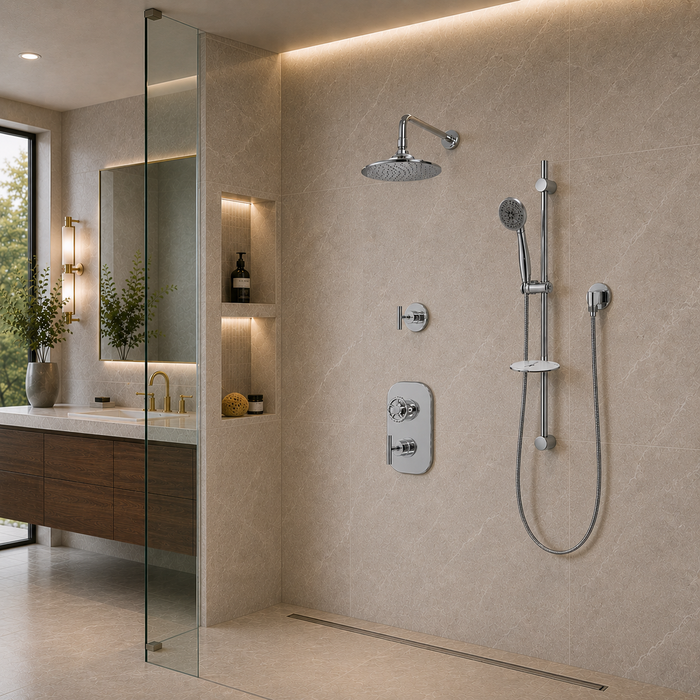Simple Spa KB23M Modern Thermostatic Shower System
