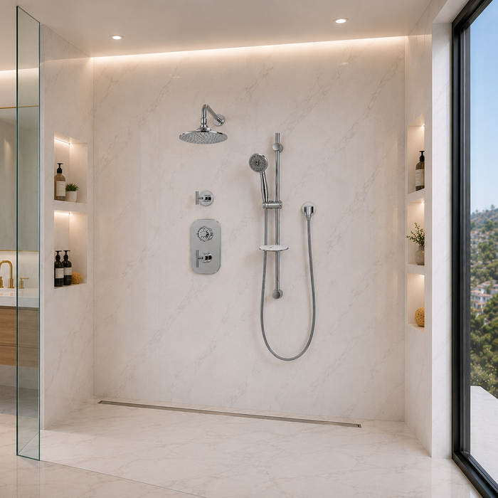 Simple Spa KB23M Modern Thermostatic Shower System
