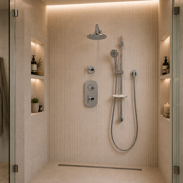 Simple Spa KB23M Modern Thermostatic Shower System