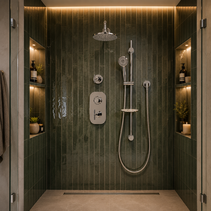 Simple Spa KB23M Modern Thermostatic Shower System