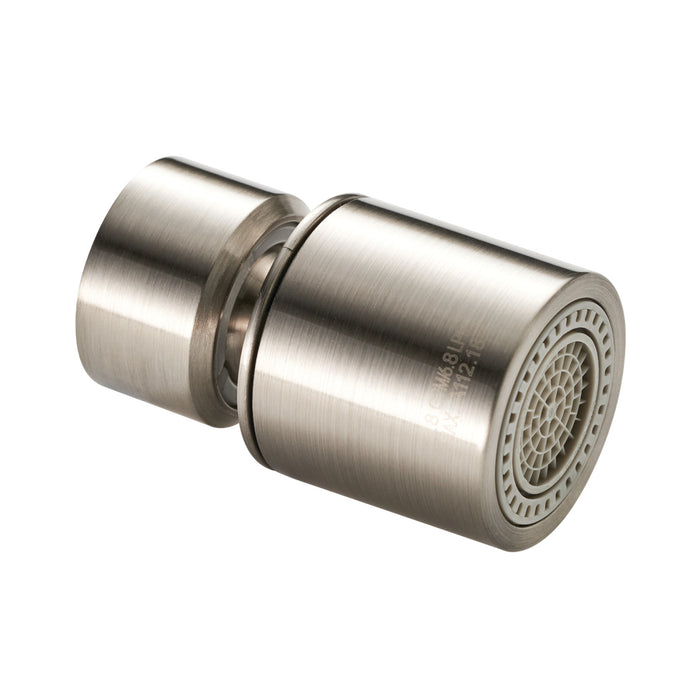 Spindrift A556427UNSK8 Dual-function 1.8 GPM Female Aerator, 55/64"-27 UNS, Brushed Nickel