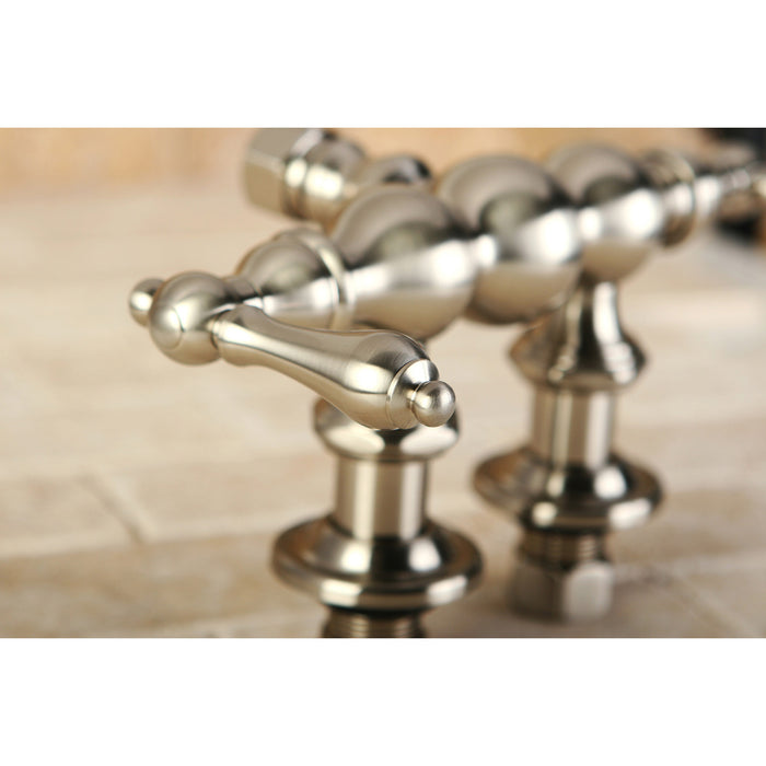 Kingston Vintage ABT700-8 Wall Mount Tub Faucet Body Only (10-Inch Body Length), Brushed Nickel