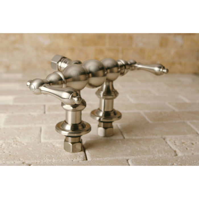 Kingston Vintage ABT700-8 Wall Mount Tub Faucet Body Only (10-Inch Body Length), Brushed Nickel